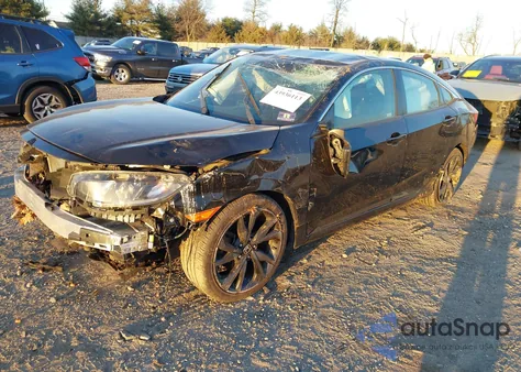 2019 Honda Civic Sport из США, поврежденный, VIN 2HGFC2F82KH518525